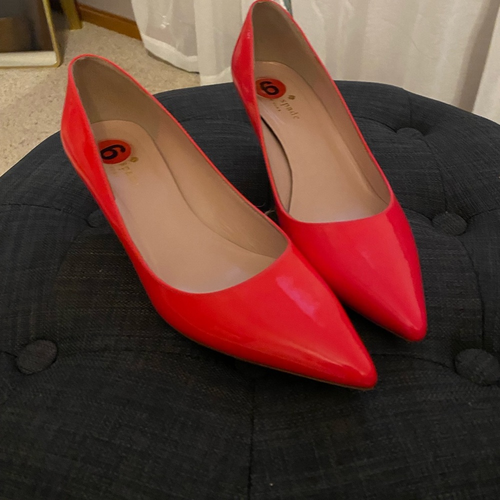Kate Spade kitten heels pink